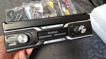Autorádio s výsuvným displejem 7" Apple car, android auto ,