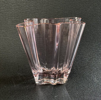 Rosenthal Autorská křišťálová váza Flux Rose 14 cm