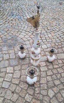Starý porcelánový lustr