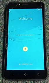 Archos 55b platinum, praskliny na skle displeje, dotyk ok