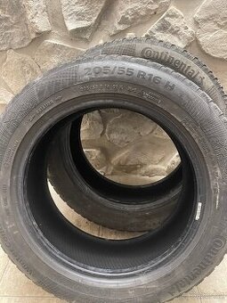 prodám zimni pneu 205/55/R16 Continental 5/6 mm