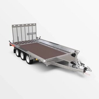 prodáno - BUILDER 3 3518/3 S 3,5T přívěs na minibagr - 1