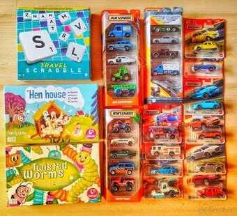 25x matchbox autíčka, hry