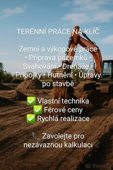 TERÉNNÍ PRACE NA KLÍČ - PROFESIONÁLNĚ A SPOLEHLIVĚ