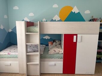 Patrová postel s úložným prostorem