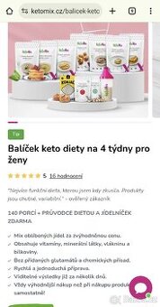 Keto mix dieta pro ženy na 4 týdny