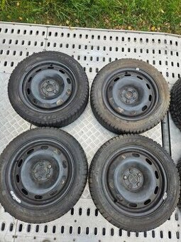 Zimní kola 185/55/15 + disky 5x100 Škoda Fabia Roomster Polo
