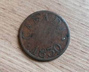 1/2 Penny 1830 kolonie Lower Canada a Prince Edward Island