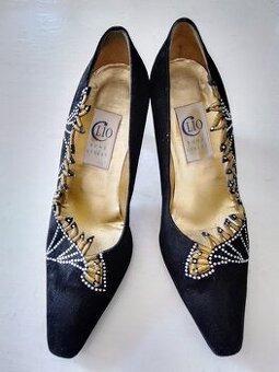 BOTY ČERNÉ LODIČKY SPOLEČENSKÉ SLAVNOSTNÍ PLESOVÉ CLIO BOND