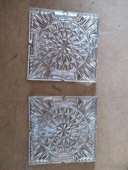 Retro lustr Kamenický Šenov náhradní sklo