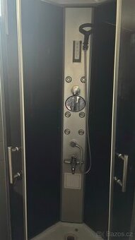 Sprchový masážní box 80×80 cm s reproduktorem