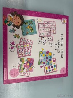 Edukační hra pro děti od 3let 5v1 a puzzle kostky