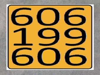 SIMKARTA  606 199 606  Mobilní číslo 606 199 606 + 606199608