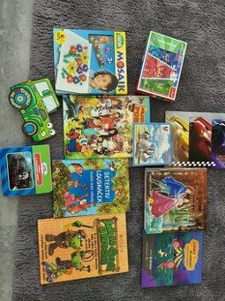 Knížky, hry a dětská autodráha