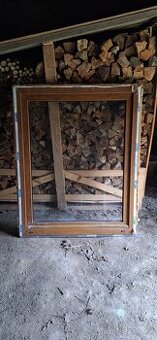 Plastové okno bílo-hnědé