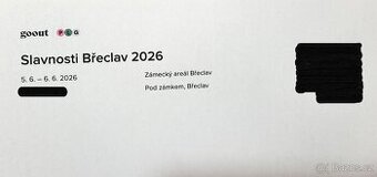 Prodám 1 vstupenku na Slavnosti Břeclav 2026