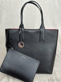 Emporio Armani - velká shopper kabelka + pouzdro