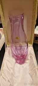 Váza hutní sklo lila
