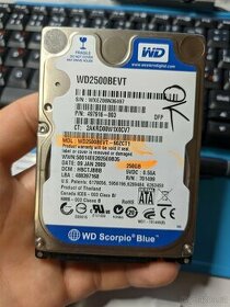 WD250BEVT Western Digital Scorpio Blue 250GB 5400RPM SATA