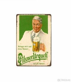 plechová cedule - Pilsner Urquell č. 17 (dobová reklama)
