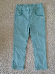 zelené plátěné kalhoty - 1