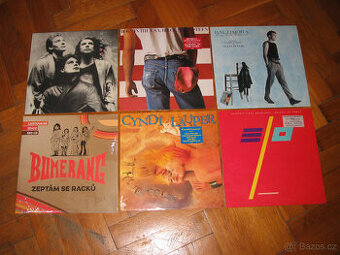 LP vinyly = Cyndi Lauper, ELO, Phil Collins a další.
