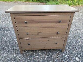 IKEA Hemnes se 3 zásuvkami - šedohnědá - 1