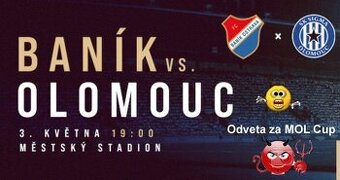 FC Baník - Sigma Olomouc 3.5 2 - 4 lístky tribuna B5