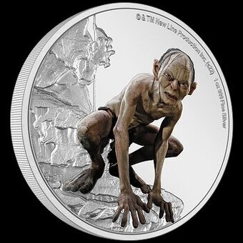 Stříbrná mince Gollum 1 Oz 2022 (Lord of the Rings™)