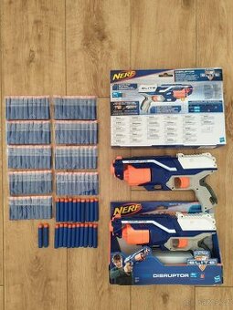 2x pistole Nerf Elite Disruptor + náboje