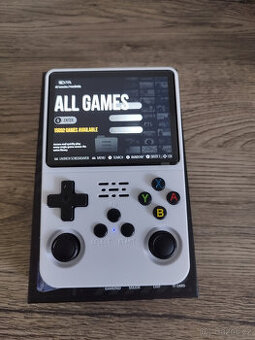 Handheld konzole R36S (verze ArkOS 2.0) +15000 her -bílá