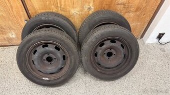 4 ks obutých plechových disků rozteč 4x108