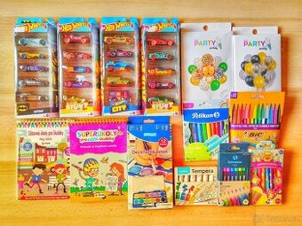 20x hot wheels autíčka, temperky, vodovky, fixy