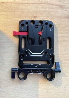 SMALLRIG V MOUNT BATTERY PLATE WITH DUAL 15MM ROD CLAMP 3016 - 1