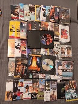 DVD filmy v plastovém obalu mix 52ks