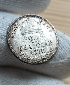 Vzácnější Ag 20 Krejcar 1970 GYF...