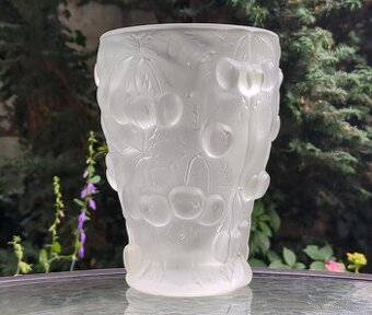 ART DECO VÁZA TŘEŠNĚ - SCHRÖTTER, BAROLAC 30. léta