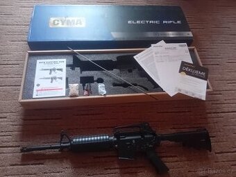 Airsoftová zbraň CAR-15 - celokov, MosFet, CYMA, CM.009D