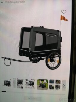 Nový vozík a kočárek za kolo