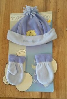 Sada zimní čepice a rukavičky 12-24 měsíců