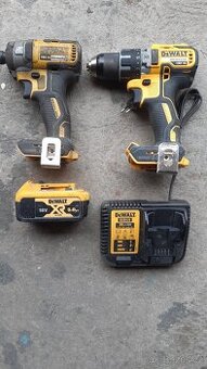 Aku vrtačka DeWalt DCD791 + rázový utahovák DCF 887