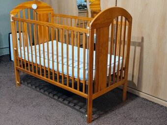 Dětská postýlka s matrací 120x60 cm