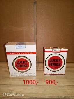 Lucky Strike nerozbalené ke sběratelským účelům