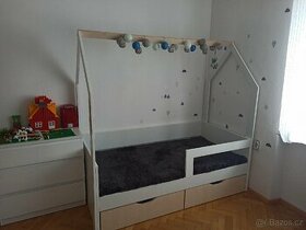 Domečková dětská postel 80 x 160 cm - 1