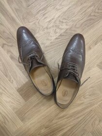 Pánské hnědé společenské boty Blažek velikost 43