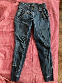 Dívčí jeansové jezdecké rajtky - vel 36 - 1