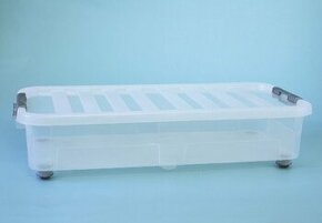 HEIDRUN,Box úložný pod postel s víkem 36 l (2 kusy),transpar - 1