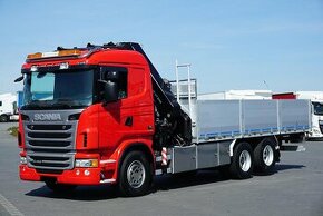 Scania G480 6x2 - valník s hydraulickou rukou HIAB