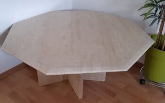Travertin konfereční stolek stolek - 1