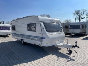 PRODÁNO Hobby Prestige 540, 4 osoby, stan, fr.postel, bojler